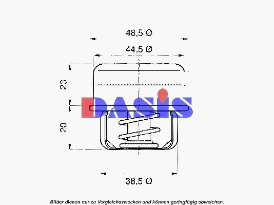 AKS DASIS Термостат, охлаждающая жидкость 750417N